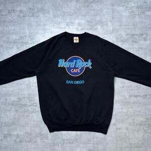 Y2K Hard Rock Cafe Black Sweatshirt Crewneck shirt